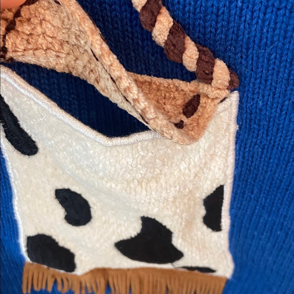 Vintage 90s Berek Western Boot Appliqué Sweater Vest w/ Beads & Fringe (Rare!) - Picture 4 of 5